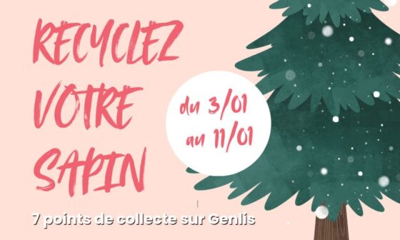 Collecte et recyclage de sapins à Genlis